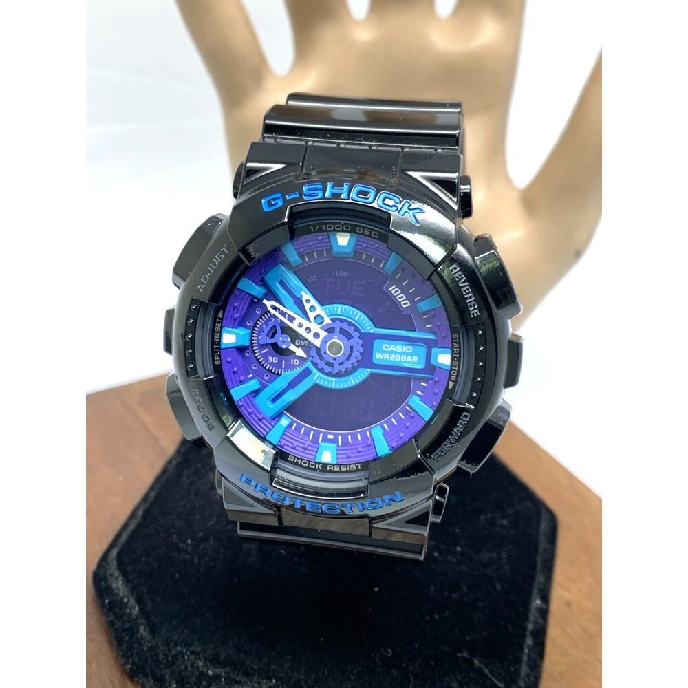 Casio G-Shock Men’s Watch GA110HC Quartz Gold Black Blue Purple Resin 5146 48mm